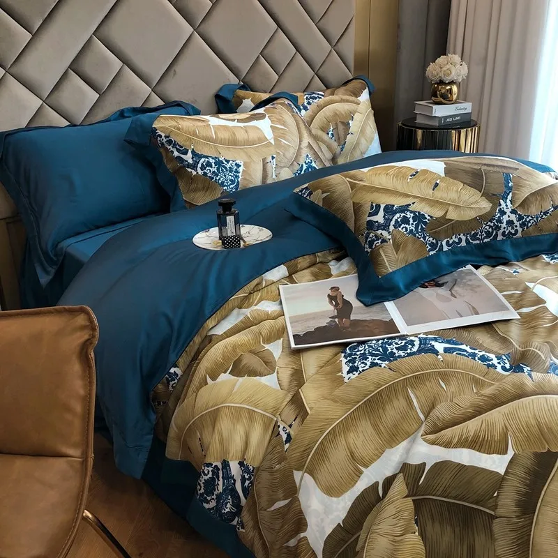 100%Lyocell Tencel Bedding set Colorful Tropical Leaves Boho Duvet Cover 1Bed Sheet 2Pillowcases Cooling Silky Soft for Summer
100%Lyocell Tencel Bedding set Colorful Tropical Leaves Boho Duvet Cover 1Bed Sheet 2Pillowcases Cooling Silky Soft for Summer