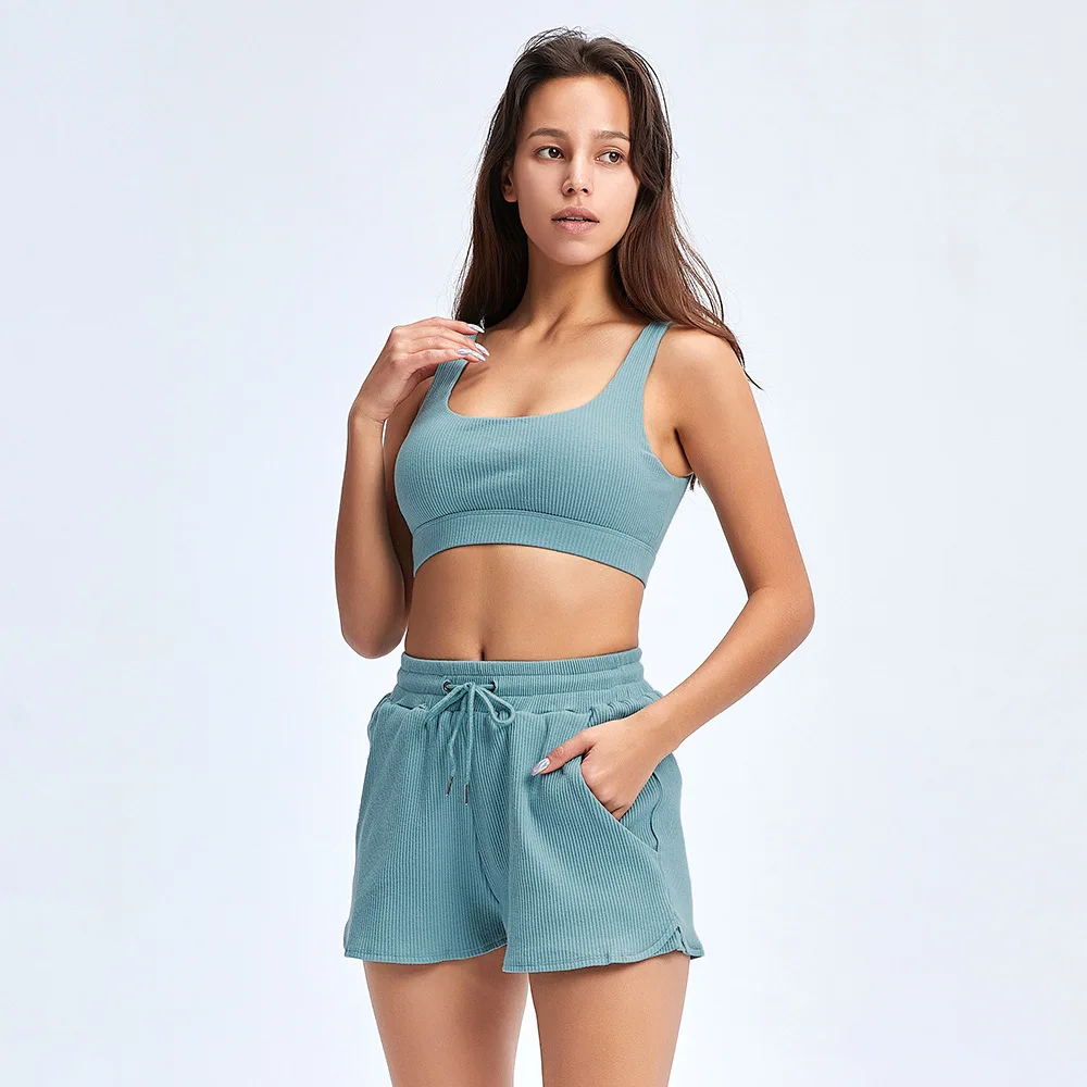 Women 2pcs Yoga Set Sport Suit Gymwear Workout Clothes Sleeveless Bra Gym Crop Top High Waist Fitness Wear Sports Shorts Suits
Women 2pcs Yoga Set Sport Suit Gymwear Workout Clothes Sleeveless Bra Gym Crop Top High Waist Fitness Wear Sports Shorts Suits