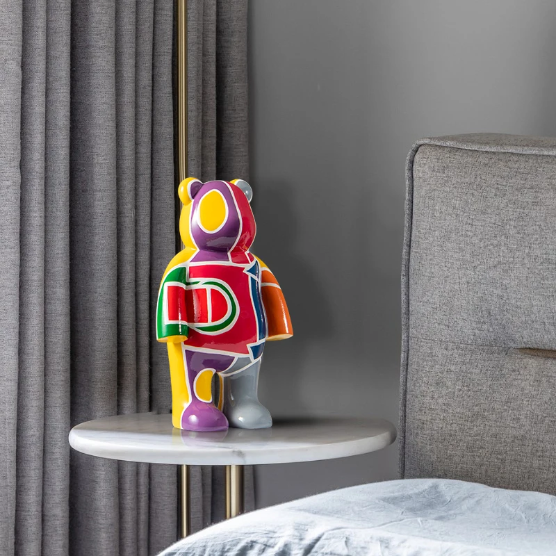 Креативный мультяшный медведь скульптур, украшение для дома, гостиная, детская комната, фигурки животных, Ремесла, Декор для дома, внутренняя фигурка
Креативный мультяшный медведь скульптур, украшение для дома, гостиная, детская комната, фигурки животных, Ремесла, Декор для дома, внутренняя фигурка