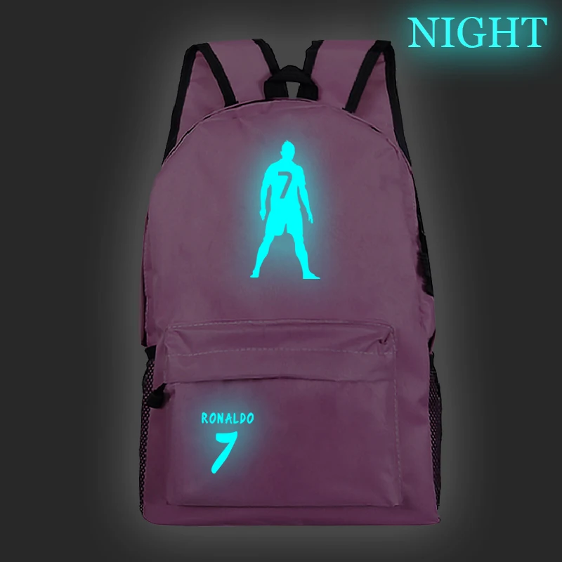 Hot Sale Cristiano Ronaldo CR7 Luminous Bags Men Women Backpack Fashion Schoolbag Teens School Bag for Kids Teens
Hot Sale Cristiano Ronaldo CR7 Luminous Bags Men Women Backpack Fashion Schoolbag Teens School Bag for Kids Teens
