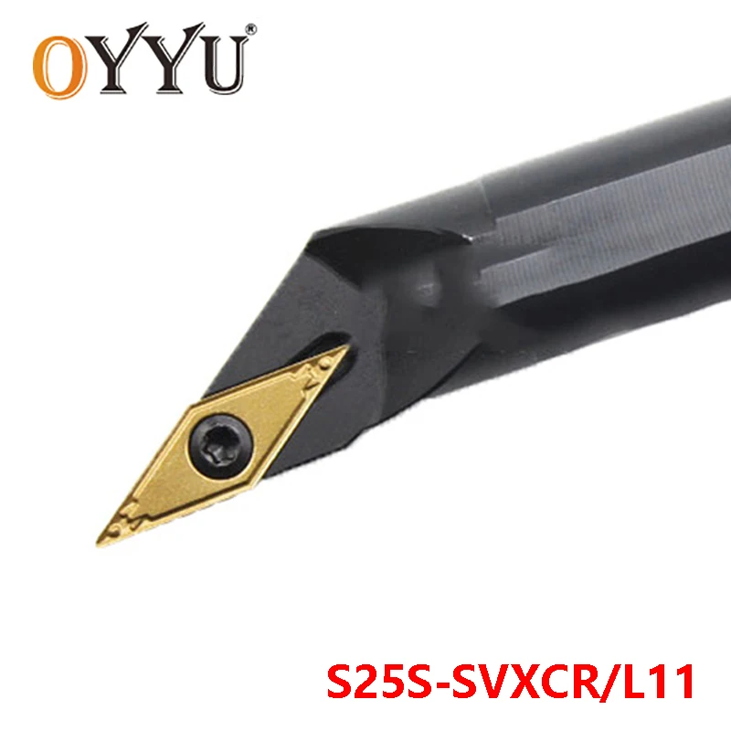 

Oyu S25S-SVXCR11 внутренний токарный станок Режущий хвостовик 25 мм SVXCR токарный инструмент держатель S25S-SVXCL11 карбидные вставки беседка