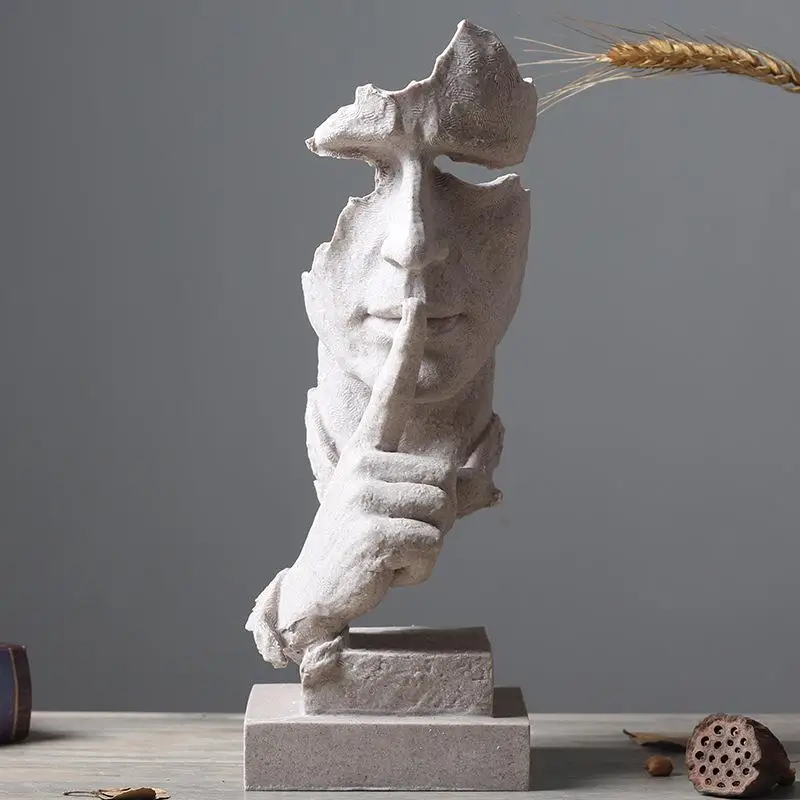 Nordic Silence Is Gold Statue Resin Abstract Sculpture Figurine Home Decoration Modern Art Office Desk Decoration Wedding Gifts
Nordic Silence Is Gold Statue Resin Abstract Sculpture Figurine Home Decoration Modern Art Office Desk Decoration Wedding Gifts