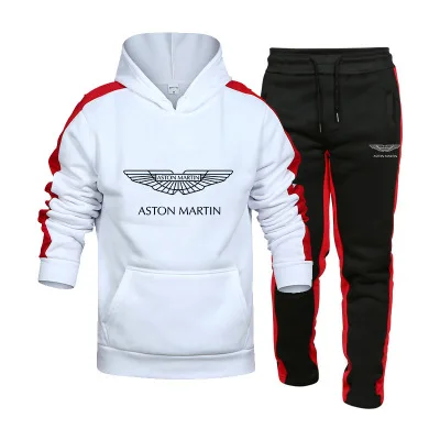 New Spring Autumn Men Aston Martin Logo Hoodies Suit Fashion Casual Tracksuit Mens Sports Set Two Piece Stripe Hoodie Pant suit
New Spring Autumn Men Aston Martin Logo Hoodies Suit Fashion Casual Tracksuit Mens Sports Set Two Piece Stripe Hoodie Pant suit