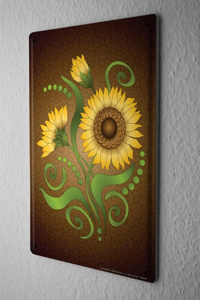 Tin Sign Kitchen Card design red flower brown frame
Tin Sign Kitchen Card design red flower brown frame