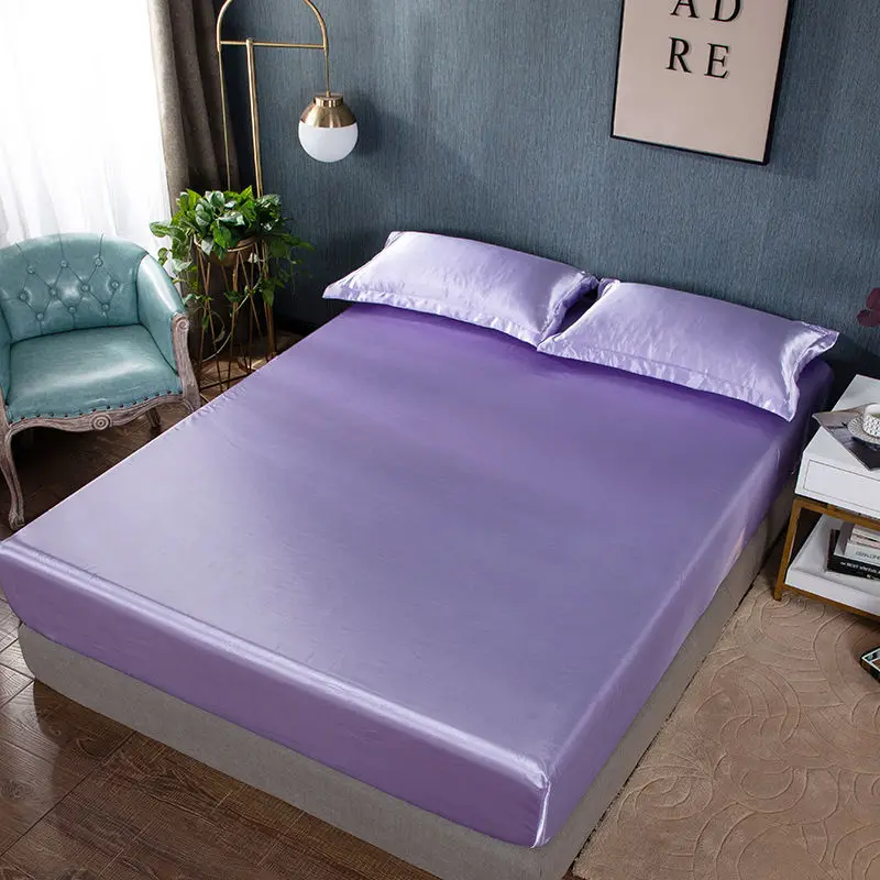 Machine Washable Cool Ice Silk Fitted Sheet In Summer, Simple Soild, Light Luxury And High-Grade Sheet Soft Comfortable
Machine Washable Cool Ice Silk Fitted Sheet In Summer, Simple Soild, Light Luxury And High-Grade Sheet Soft Comfortable