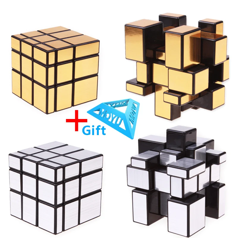 

3x3x3 Magic Mirror Cubes Cast Coated Puzzle Professional Speed Magic Cube Magic Education Toys For Children