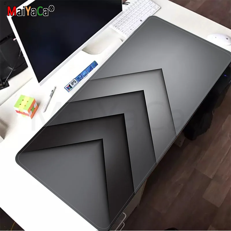 MaiYaCa пользовательский кожаный серый красивый дизайн коврик для мыши ноутбука