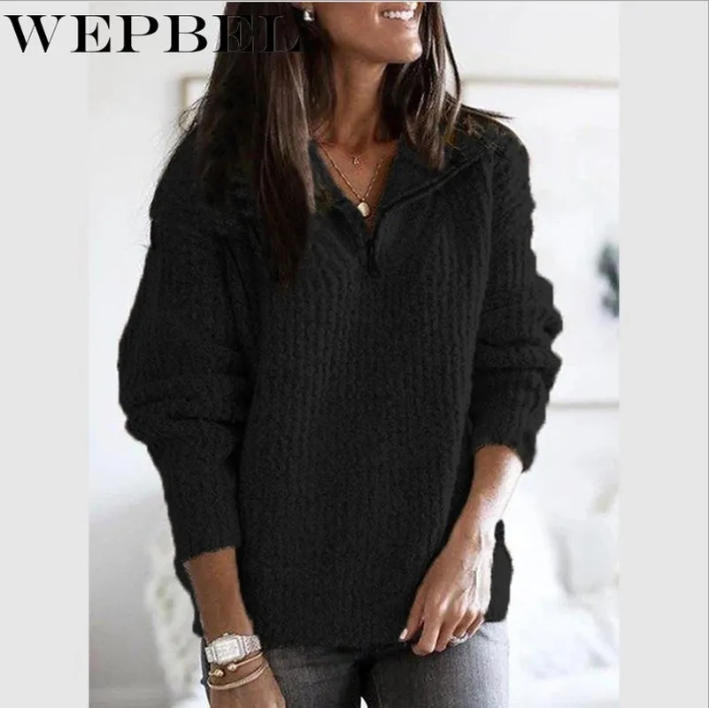 Mandylandy Women's Sweater Knitted Turtleneck Pullover Casual Long Sleeve Zipper Knitted Sweater Solid Plus Size Sweater S~5XL
Mandylandy Women's Sweater Knitted Turtleneck Pullover Casual Long Sleeve Zipper Knitted Sweater Solid Plus Size Sweater S~5XL