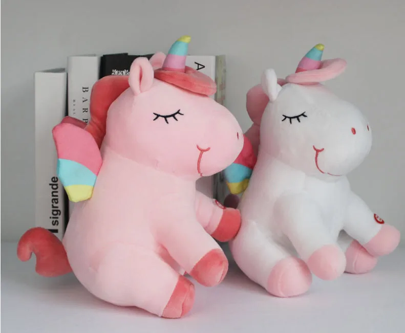 30cm Stuffed cartoon unicorn LED light Toy plushed unicorn with LED lighting Rainbow color unicorn Gift for children
30cm Stuffed cartoon unicorn LED light Toy plushed unicorn with LED lighting Rainbow color unicorn Gift for children