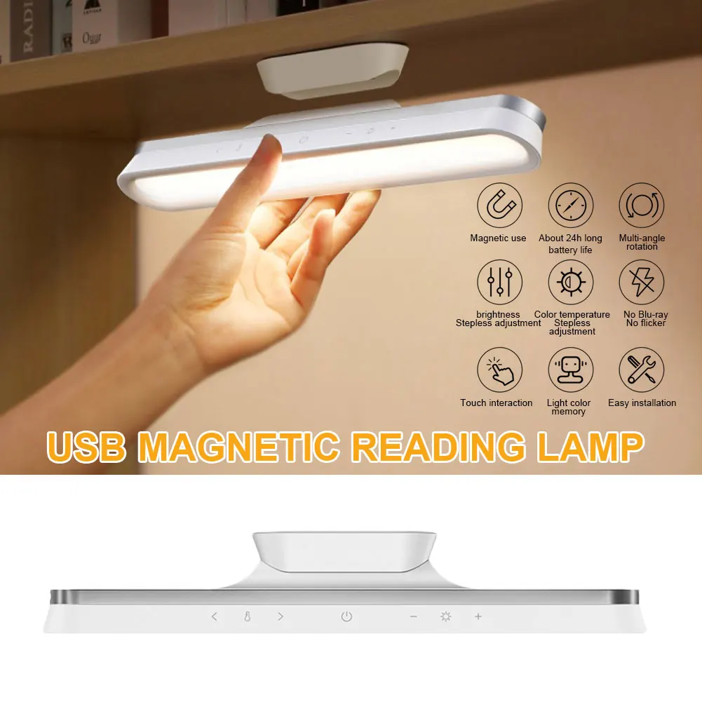 Magnetic Desk Lamp Wall Reading Light Stepless Dimming USB Touch Lights for Vanity Makeup Mirror
Magnetic Desk Lamp Wall Reading Light Stepless Dimming USB Touch Lights for Vanity Makeup Mirror