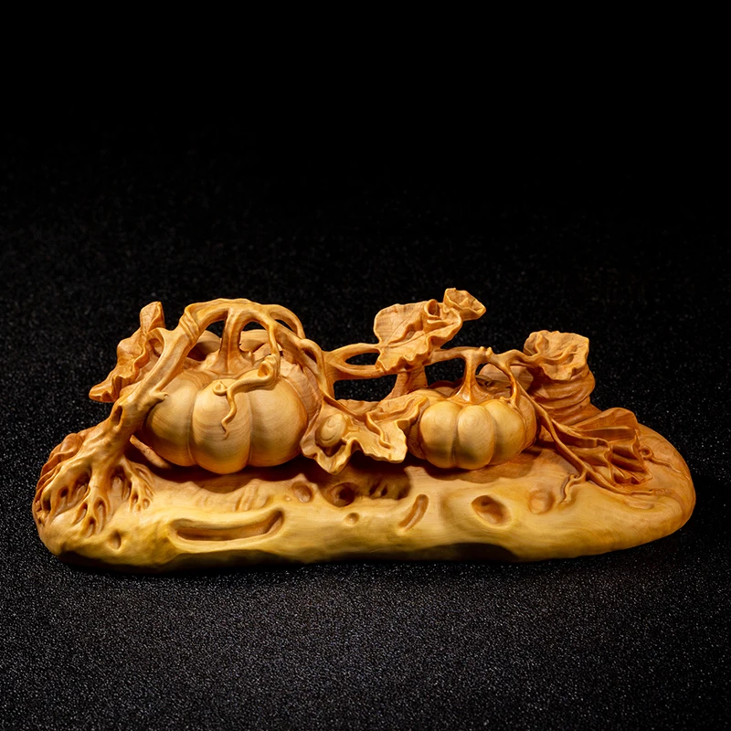 Boxwood 17cm Pumpkin Sculpture Wood Vegetables Rich Statue Bumper Harvest Home Decor
Boxwood 17cm Pumpkin Sculpture Wood Vegetables Rich Statue Bumper Harvest Home Decor