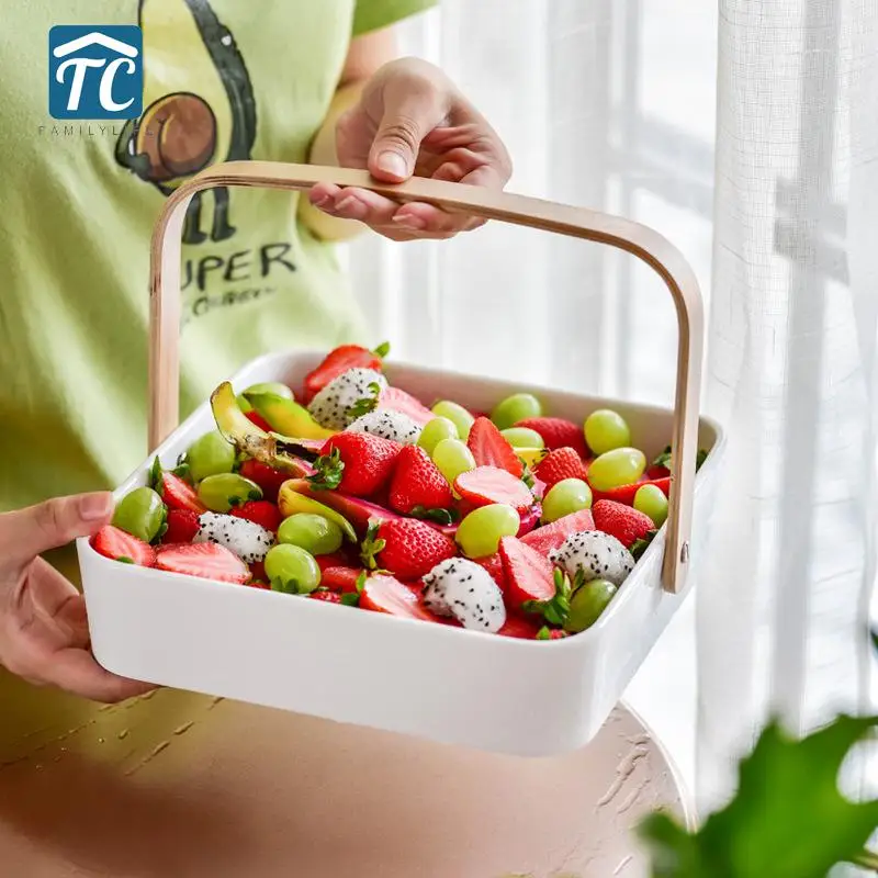 Ceramic Square Basket Storage Fruit Salad Plategrid Snack Candy Tray Nordic Dish Organizer Portable Desktop Grocery Sundries
Ceramic Square Basket Storage Fruit Salad Plategrid Snack Candy Tray Nordic Dish Organizer Portable Desktop Grocery Sundries