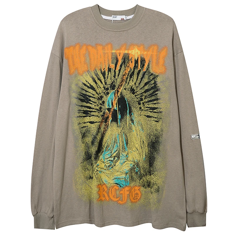 Male 100%Cotton Sweatshirts Hoodie Couple Hoodies Pullover Unisex Oversize Mens Dark Graphic Print O-neck Long Sleeve Sweatshirt
Male 100%Cotton Sweatshirts Hoodie Couple Hoodies Pullover Unisex Oversize Mens Dark Graphic Print O-neck Long Sleeve Sweatshirt
