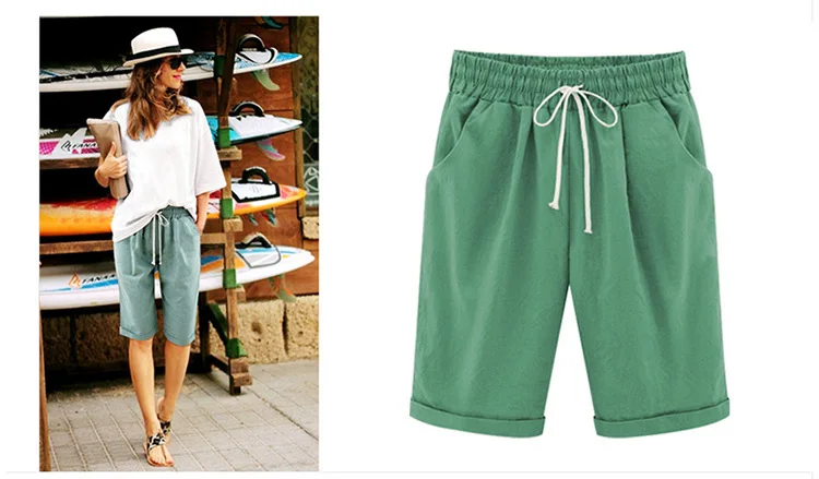 5XL 6XL Summer Casual Women Lace Up Five-Point Breathable Shorts New Plus Size Female Pocket Loose Drawstring Straight Shorts
5XL 6XL Summer Casual Women Lace Up Five-Point Breathable Shorts New Plus Size Female Pocket Loose Drawstring Straight Shorts