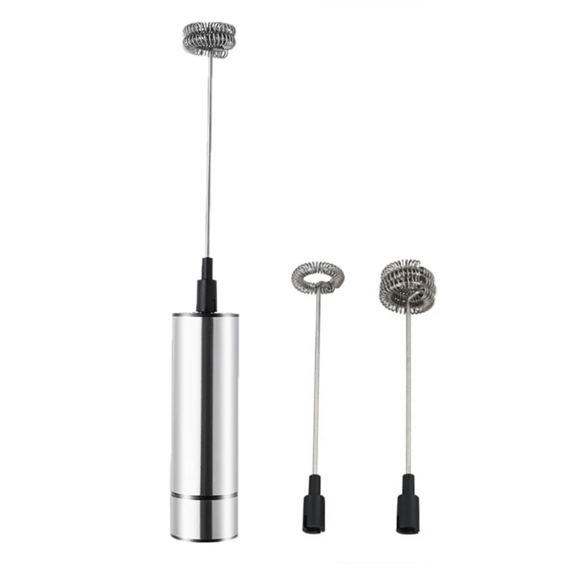 Powerful Electric Milk Frother with 3Pcs Stainless Steel Spring Whisk Foam Maker
Powerful Electric Milk Frother with 3Pcs Stainless Steel Spring Whisk Foam Maker