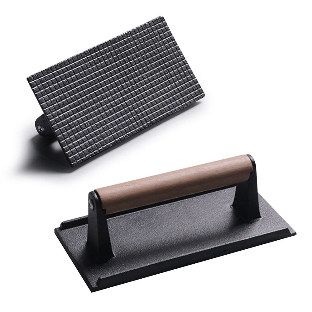Practical And Durable Meat Press Iron Rectangular Grille Steak Restaurant Charcoal Grilled Steak Kitchen Tools
Practical And Durable Meat Press Iron Rectangular Grille Steak Restaurant Charcoal Grilled Steak Kitchen Tools
