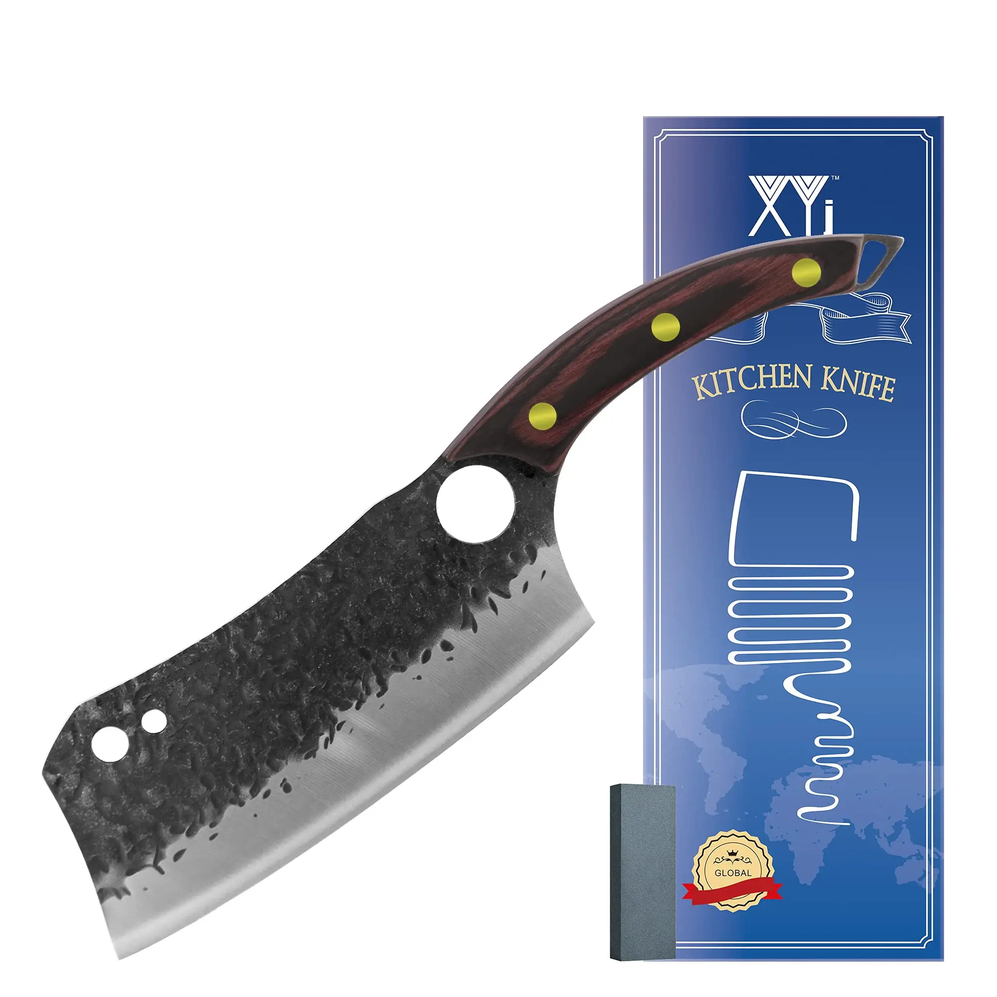 XYj 7 Inch Chinese Chef Knife With Full Tang Handle Stainless Steel Meat Knives Multipurpose Kitchen Knives Come With Whetstone
XYj 7 Inch Chinese Chef Knife With Full Tang Handle Stainless Steel Meat Knives Multipurpose Kitchen Knives Come With Whetstone