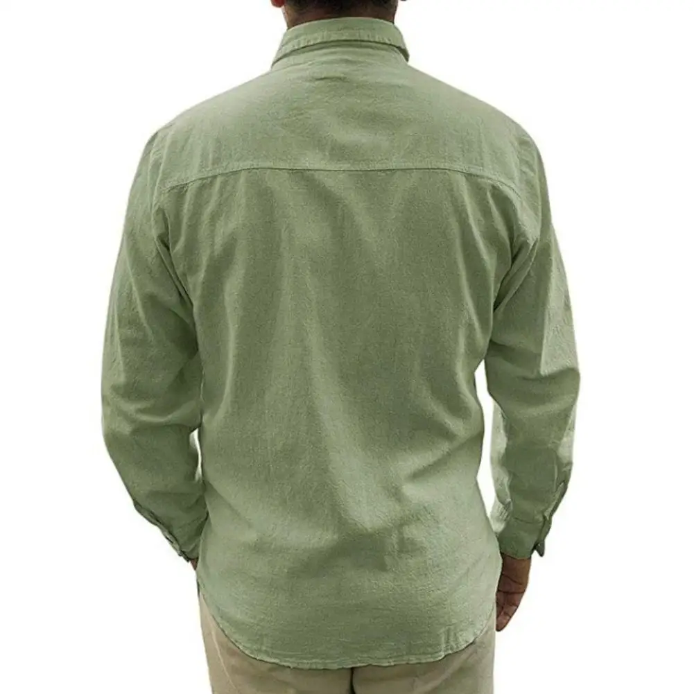 Solid Color Casual Shirts for Men Cotton Blend Shirt Top Male Long Sleeve Stand Collar Shirts chemise homme camisas para hombre
Solid Color Casual Shirts for Men Cotton Blend Shirt Top Male Long Sleeve Stand Collar Shirts chemise homme camisas para hombre