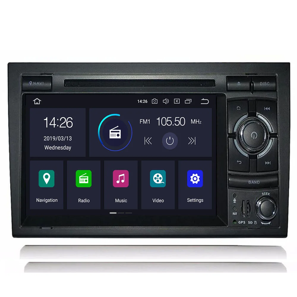 ISP Android 10 8-ядерный Автомобильный GPS для Audi A4 B6 B7 S4 RS4 SEAT Exeo dvd-плеер радио IPS экран WIFI BT