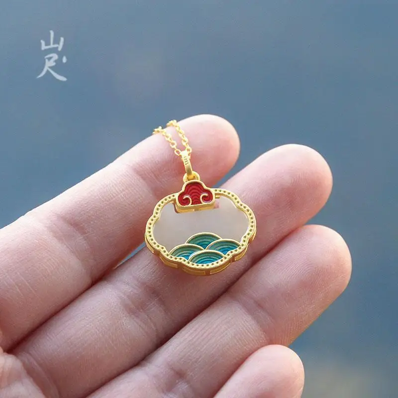 Huirou Natural Hetian Jade White Jade Ruyi Double-Sided Wear Pendant S925 Sterling Silver Jade Necklace to Give Mom
Huirou Natural Hetian Jade White Jade Ruyi Double-Sided Wear Pendant S925 Sterling Silver Jade Necklace to Give Mom