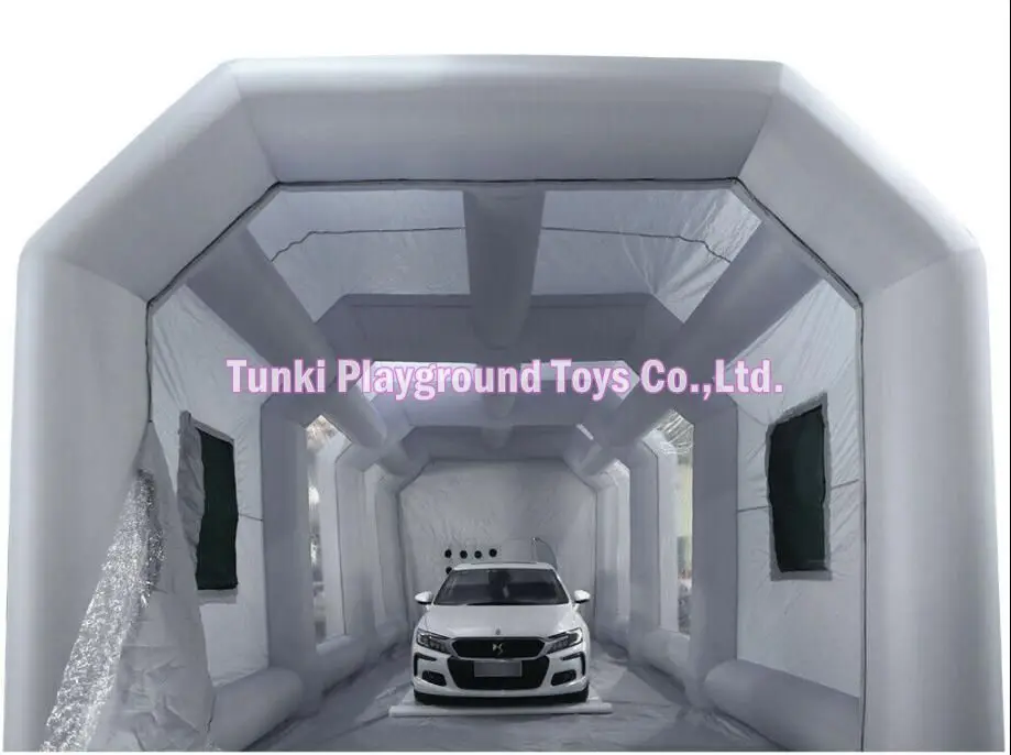 

8X4X3 meters Automobile inflatable giant car workstation spray paint booth tan spray booths for cars