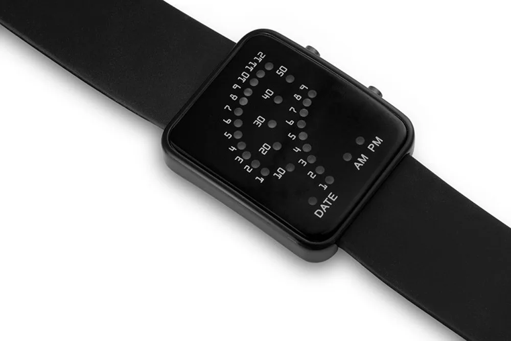Women mens watch Futuristic Style Multicolor LED Sport men digital wristwatches Silicone Square watches relojes para hombre
Women mens watch Futuristic Style Multicolor LED Sport men digital wristwatches Silicone Square watches relojes para hombre