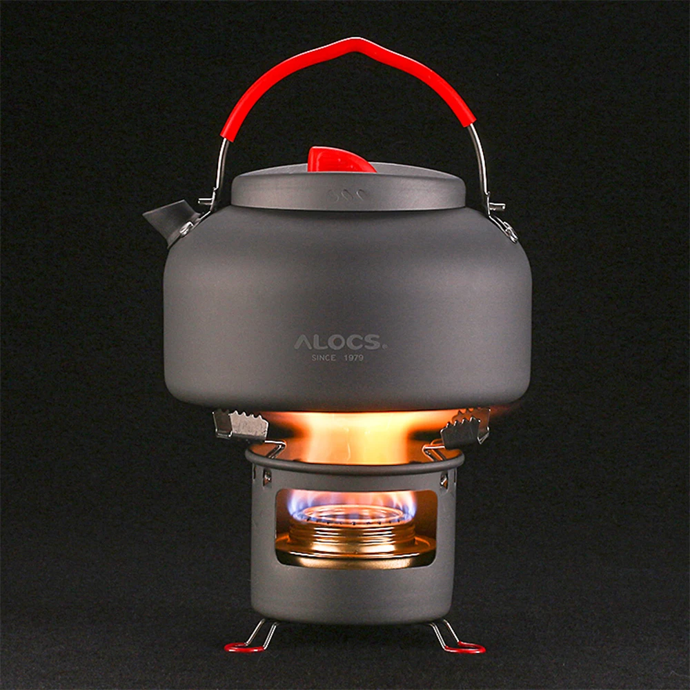 ALOCS Outdoor Kettle Teapot Camping Alcohol Stove Camping Cookware Water Boiler Pot Alcohol Stove Heater And Support Bracket
ALOCS Outdoor Kettle Teapot Camping Alcohol Stove Camping Cookware Water Boiler Pot Alcohol Stove Heater And Support Bracket