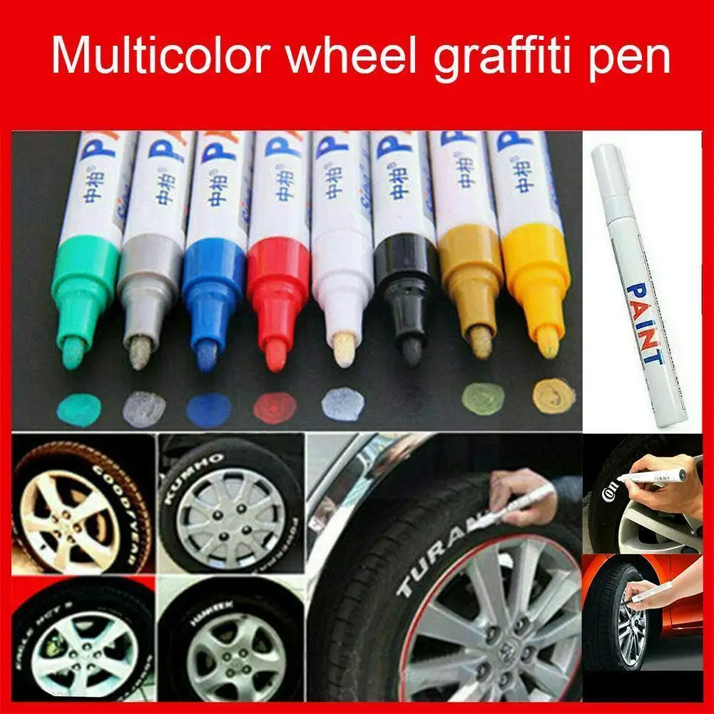 

_ Масляная ручка для покраски автомобильных колес, автомобильная шина, металл, резина, перманентные граффити, лаки для царапин, восковой мар...