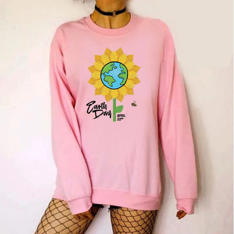 Women Hoodie Earth Day Sunflower Printed Hoodies Women Fleece Long Sleeve O Neck Loose Sweatshirt Girls Pullovers Winter
Women Hoodie Earth Day Sunflower Printed Hoodies Women Fleece Long Sleeve O Neck Loose Sweatshirt Girls Pullovers Winter