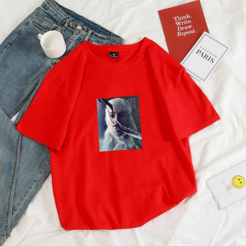 Summer Women Fashion Character Print T-Shirt Kpop Loose Ulzzang Girl Tops Harajuku Cotton Short Sleeve Camiseta Mujer 10 Colors
Summer Women Fashion Character Print T-Shirt Kpop Loose Ulzzang Girl Tops Harajuku Cotton Short Sleeve Camiseta Mujer 10 Colors