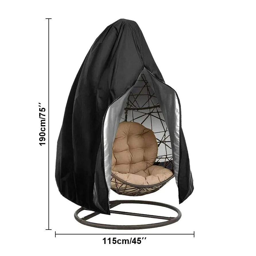 Chair Cover Zipper Hanging Egg Chair Cover Waterproof Patio Swing Dustproof Outdoor Chair Cover Protector Patio Chair Cover
Chair Cover Zipper Hanging Egg Chair Cover Waterproof Patio Swing Dustproof Outdoor Chair Cover Protector Patio Chair Cover