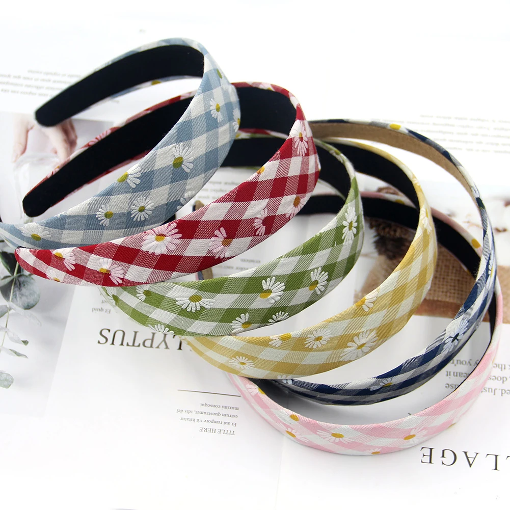 New Korean Simple Style Headband Daisy Floral Print Candy Hair Band Elegant Hair Head Hoop Fashion Hair Accessories For Women
New Korean Simple Style Headband Daisy Floral Print Candy Hair Band Elegant Hair Head Hoop Fashion Hair Accessories For Women
