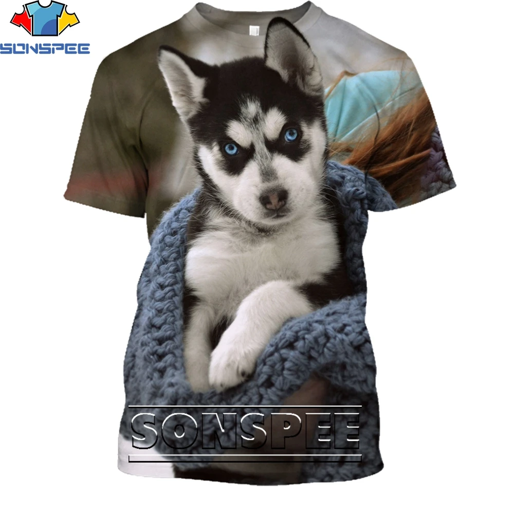 SONSPEE Kawaii Animal Husky Sled Dog Funny Shirt 3D Printing Men's Women's Summer Men Cute Harajuku Fun Oversized T-shirt Kids
SONSPEE Kawaii Animal Husky Sled Dog Funny Shirt 3D Printing Men's Women's Summer Men Cute Harajuku Fun Oversized T-shirt Kids