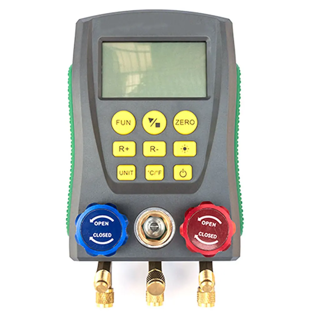Refrigeration Pressure Gauge Digital Manifold Pressure Gauge Vacuum Pressure Temperature Meter Test Air-Conditioning DY517 Hot
Refrigeration Pressure Gauge Digital Manifold Pressure Gauge Vacuum Pressure Temperature Meter Test Air-Conditioning DY517 Hot