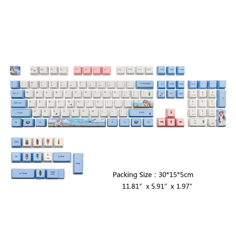L93A Custom 118Keys Keycap Dye Sublimation OEM Profile Mechanical Keyboard Keycap Replacement Key Cap Set
L93A Custom 118Keys Keycap Dye Sublimation OEM Profile Mechanical Keyboard Keycap Replacement Key Cap Set