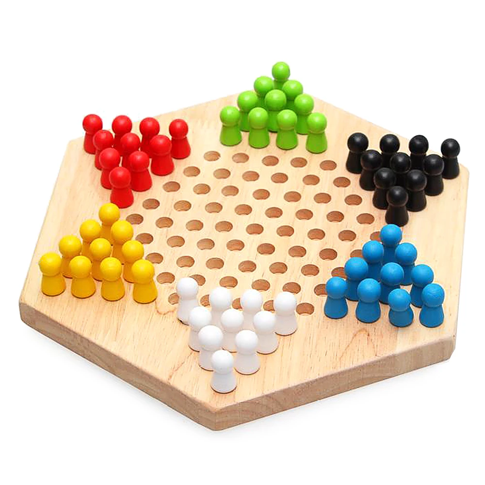 Portable Chinese Checker Game Set Wood Checkers Classic Chinese Strategy Board Game Children Puzzle Game Parent-child Games
Portable Chinese Checker Game Set Wood Checkers Classic Chinese Strategy Board Game Children Puzzle Game Parent-child Games