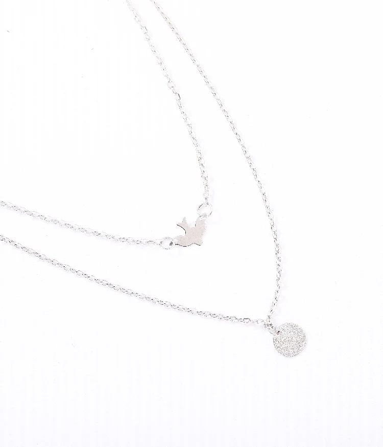 2020 New Hot Fashion Round Sequins Double Layer Necklace Simple Bird Metal Peace Dove Chokers Necklaces For Women Jewelry
2020 New Hot Fashion Round Sequins Double Layer Necklace Simple Bird Metal Peace Dove Chokers Necklaces For Women Jewelry