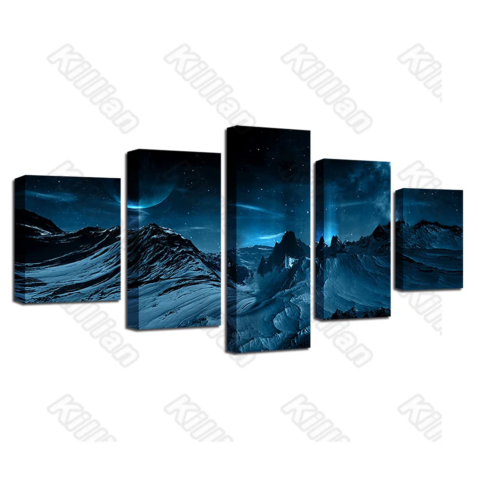 Animation Style Mural Canvas Paintings Bed Home Decor Prints 5 Pieces Anime Landscape Night View Living Room Wall Fresco
Animation Style Mural Canvas Paintings Bed Home Decor Prints 5 Pieces Anime Landscape Night View Living Room Wall Fresco
