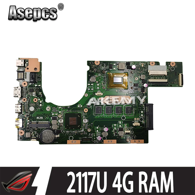 Новая материнская плата S300CA для Asus S300C VivoBook ноутбука 2117U REV2.0 4G RAM|Материнские