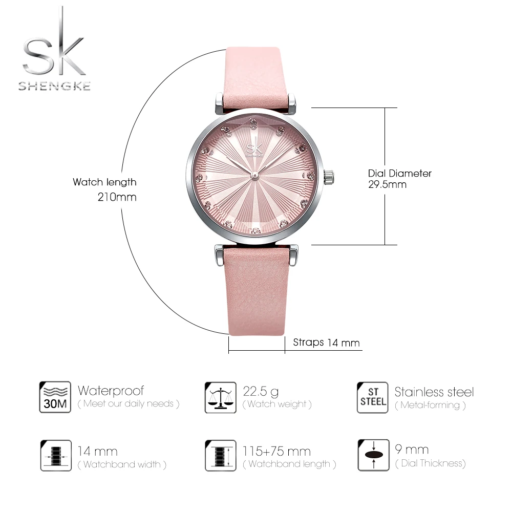 SHENGKE 2021 New Women Watches Ladies Luxury Watches Quartz Wristwatches Leather Strap Fashion Casual Waterproof Watches Gift
SHENGKE 2021 New Women Watches Ladies Luxury Watches Quartz Wristwatches Leather Strap Fashion Casual Waterproof Watches Gift