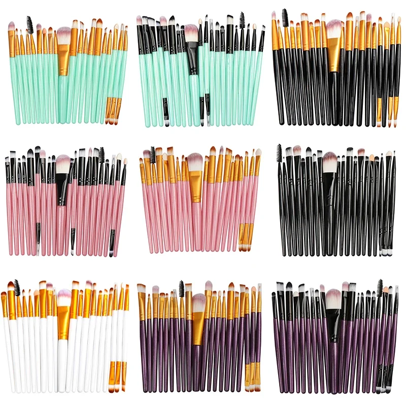 20 Pcs Professional Makeup Brushes Sets Blush Eyeshadow Foundation Powder Eyeliner Eyelash Lip Cosmetic Tool 
20 Pcs Professional Makeup Brushes Sets Blush Eyeshadow Foundation Powder Eyeliner Eyelash Lip Cosmetic Tool