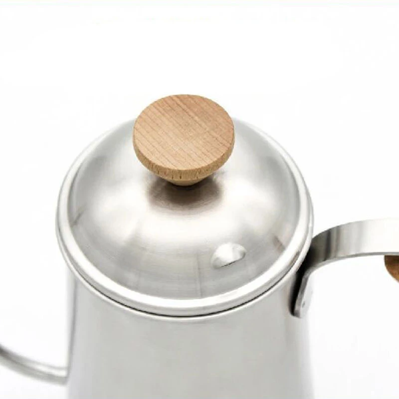 650ml Stainless Steel Coffee Tea Pot Wooden Handle Coffee Pot Swan Neck Thin Mouth Pot Hand-made Pot Coffee Pot
650ml Stainless Steel Coffee Tea Pot Wooden Handle Coffee Pot Swan Neck Thin Mouth Pot Hand-made Pot Coffee Pot