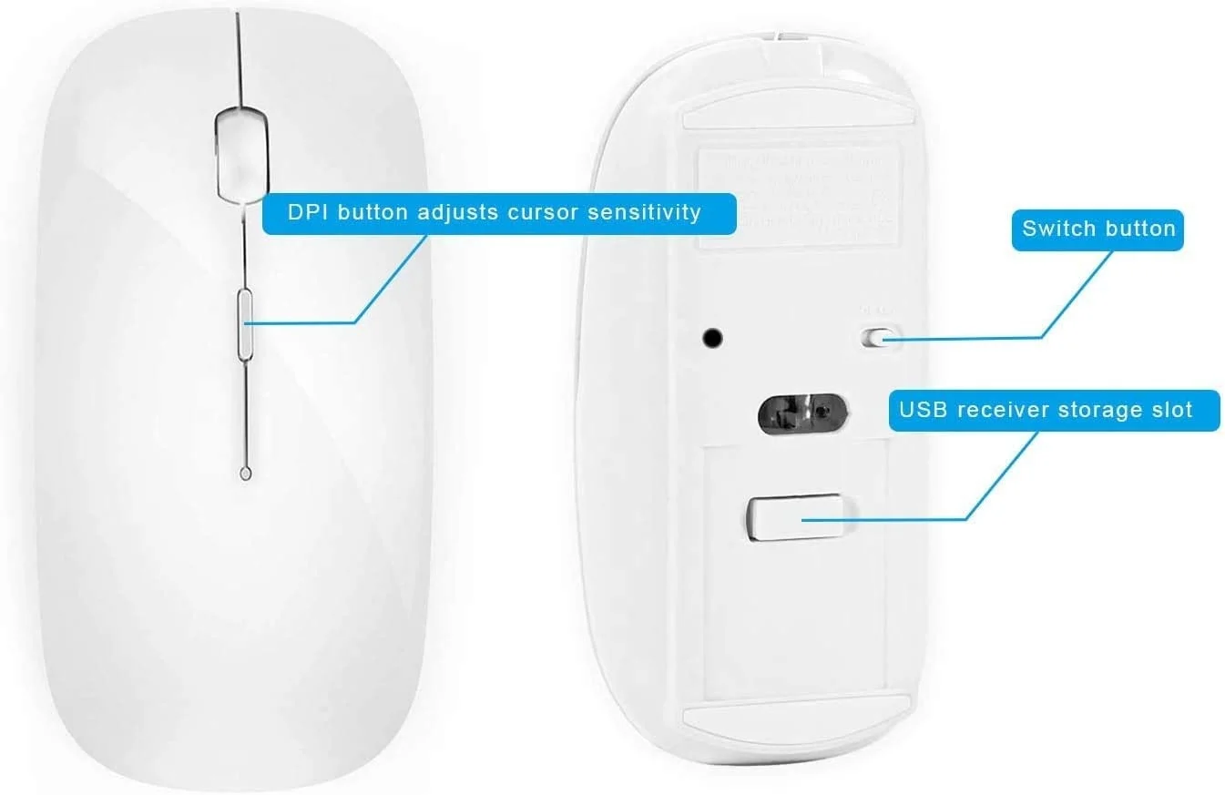 Wireless Keyboard and Mouse Combo, Full-size keyboard,Slient Click Mouse for PC, Laptop, Desktop, Windows, Mac OS(Silver White)
Wireless Keyboard and Mouse Combo, Full-size keyboard,Slient Click Mouse for PC, Laptop, Desktop, Windows, Mac OS(Silver White)
