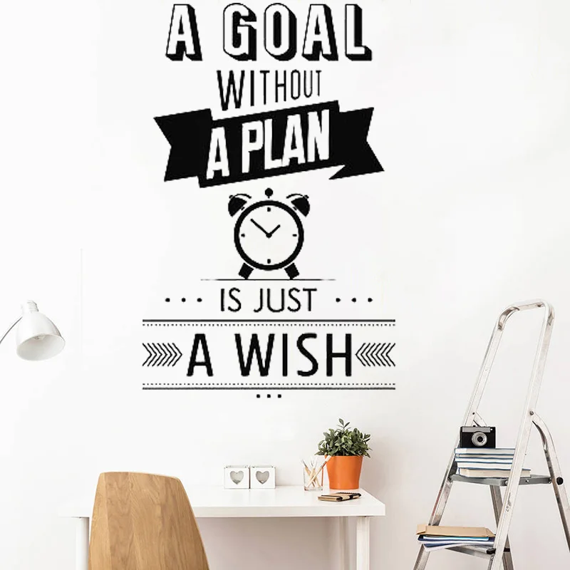 Vinyl Wall Stickers Office Room Decoration Inspirational Quotes Art Decals A Goal Murals C4023
Vinyl Wall Stickers Office Room Decoration Inspirational Quotes Art Decals A Goal Murals C4023
