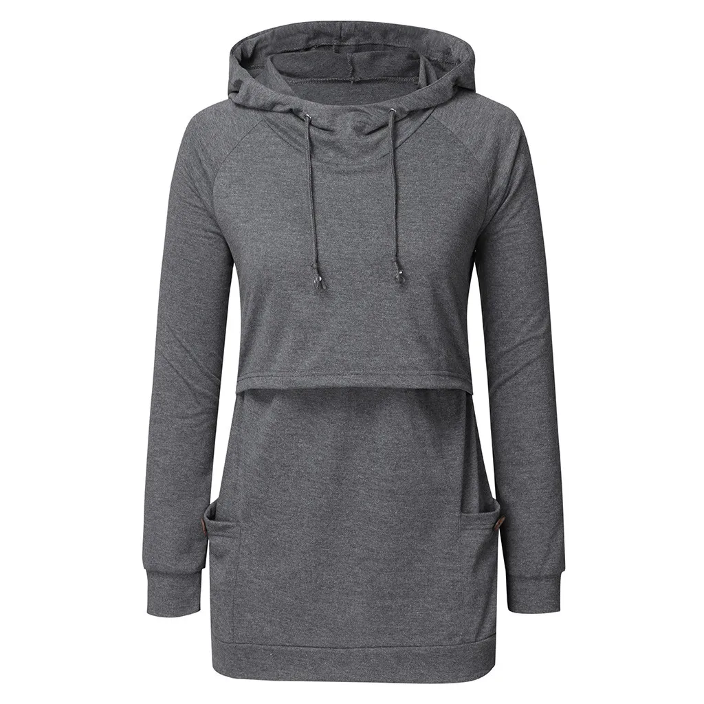 JAYCOSIN Maternity Women Long Sleeve Tops Blouse Solid Nursing Hoodie Sweatshirt ubrania ciowe
JAYCOSIN Maternity Women Long Sleeve Tops Blouse Solid Nursing Hoodie Sweatshirt ubrania ciowe