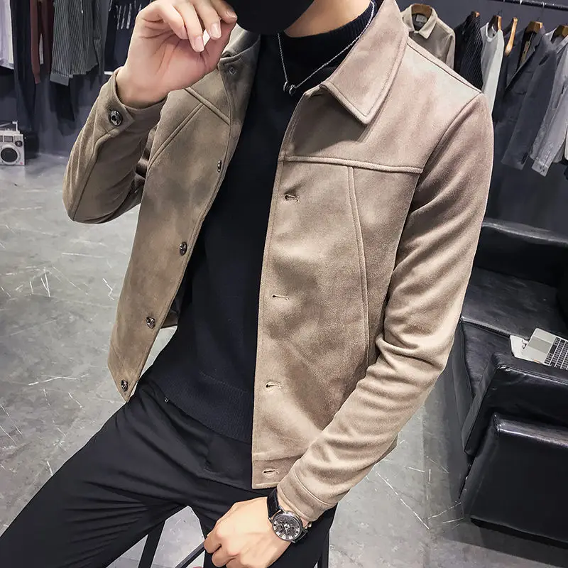 2021 New Spring Autumn Men Fashion Casual Loose All-match Sportswear Suede Baseball Jacket Male Solid 4XL Coats S186
2021 New Spring Autumn Men Fashion Casual Loose All-match Sportswear Suede Baseball Jacket Male Solid 4XL Coats S186