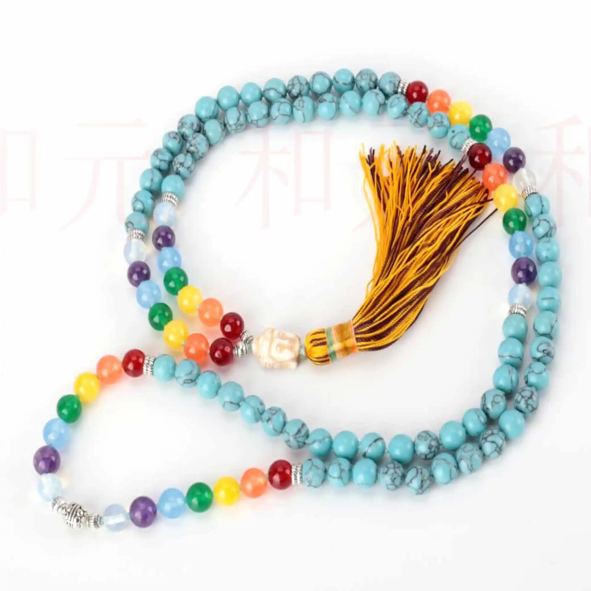 8mm Natural blue Turquoise 108 knot Tassel seven chakras Necklace Lucky Fancy Taseel Mental Easter Chakra Yoga Diy Colorful
8mm Natural blue Turquoise 108 knot Tassel seven chakras Necklace Lucky Fancy Taseel Mental Easter Chakra Yoga Diy Colorful