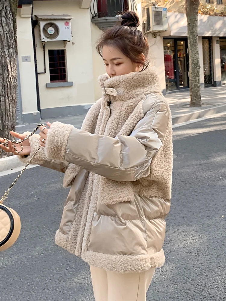 Fashion Patchwork Women Cotton Jackets 2021 Winter Loose Down Cotton Coat Korean Style Stand Collar Winter Warm Outerwear
Fashion Patchwork Women Cotton Jackets 2021 Winter Loose Down Cotton Coat Korean Style Stand Collar Winter Warm Outerwear