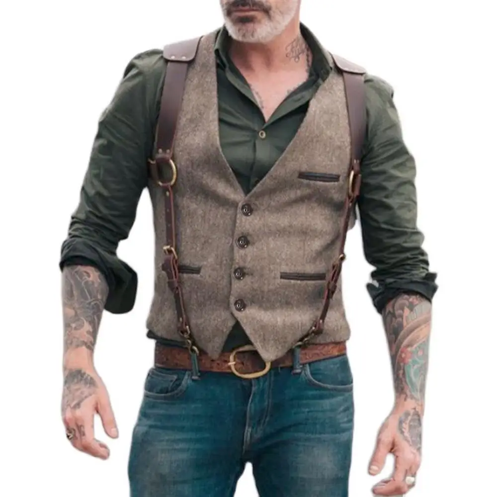 Mens Casual Buttons Up Jacket Blazer Waistcoat Patchwork V-Neck Sleeveless Tops Vest for Men Fashion Clothing
Mens Casual Buttons Up Jacket Blazer Waistcoat Patchwork V-Neck Sleeveless Tops Vest for Men Fashion Clothing
