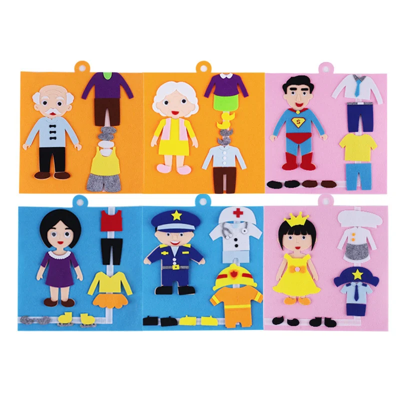 Facial Expressions DIY Felt Fabric Handmade Stickers Toys for Children Emotion Change Puzzle Teaching Aids Kids Educational Toys
Facial Expressions DIY Felt Fabric Handmade Stickers Toys for Children Emotion Change Puzzle Teaching Aids Kids Educational Toys
